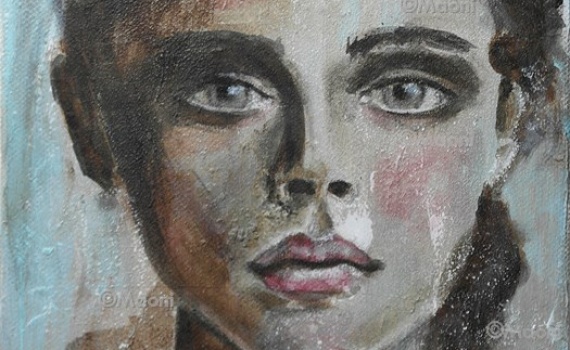 ARIANE - 2016 - peinture acrylique portrait feminin