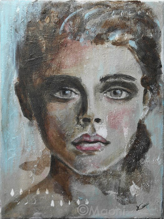 ARIANE - 2016 - peinture acrylique portrait feminin