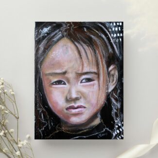 HOAI - portrait peinture enfant mise en situation