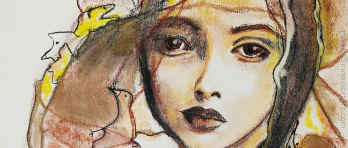 PORTRAIT DE FEMME AUX CRAIES SANGUINES MAONI