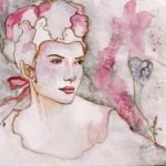 AQUARELLE UN ANGE VEILLE TOUJOURS SUR TOI
