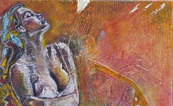 petite peinture femme solaire