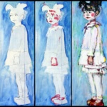 Peinture acrylique enfant joueuse