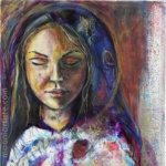 PEINTURE VIERGE AUX OISEAUX