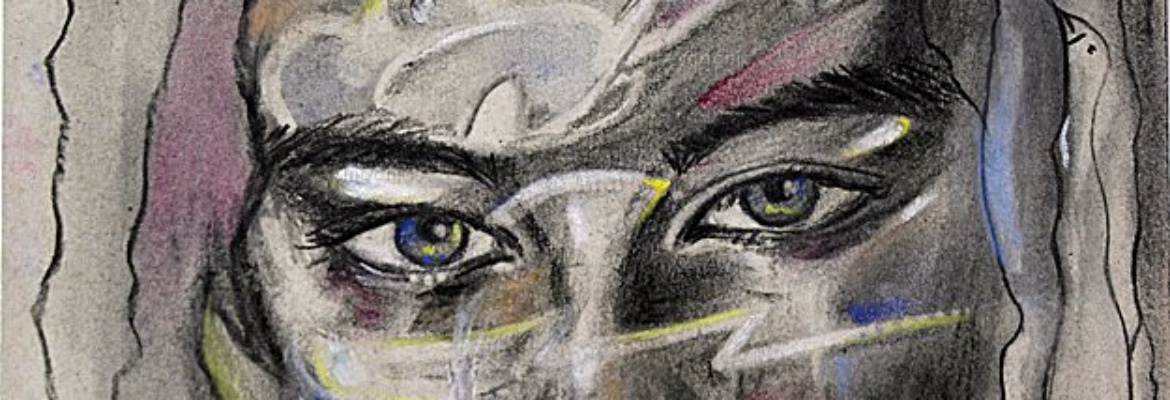 PORTRAIT FUSAIN FEMME SAUVAGE