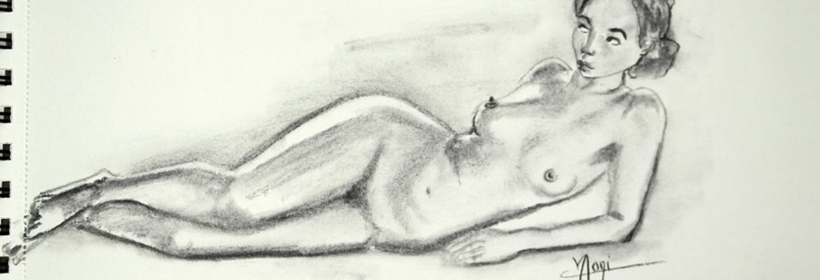 DEMO DESSIN NU FUSAIN BATON ET CRAYON HARD