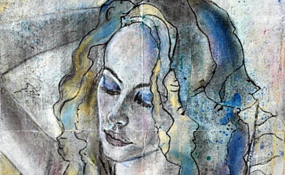 PORTRAIT ROMANTIQUE ET SENSUEL AU FUSAIN