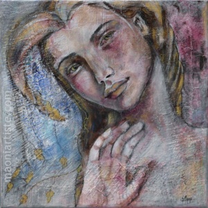 peinture femme divine