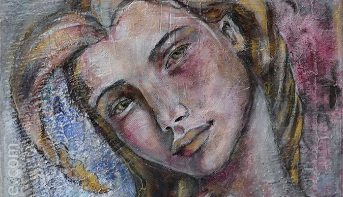 peinture femme divine