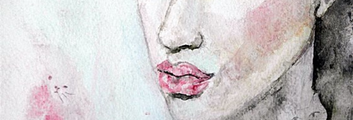 AQUARELLE FEMME SENSUELLE