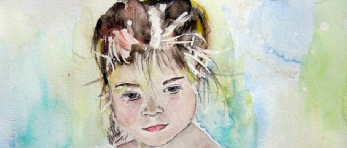 PORTRAIT JOLIE PETITE FILLE SONGEUSE