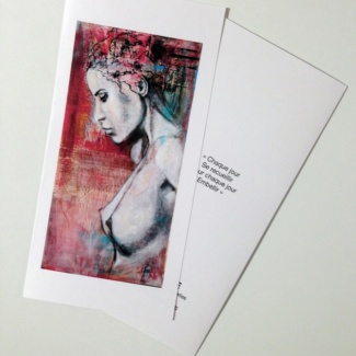 carte double artistique format DL