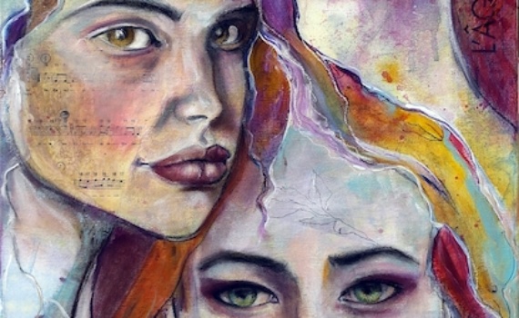 portrait acrylique femmes sages