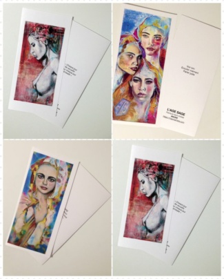 carte double artistique format DL