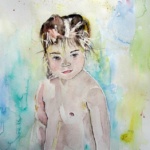 PORTRAIT JOLIE PETITE FILLE SONGEUSE