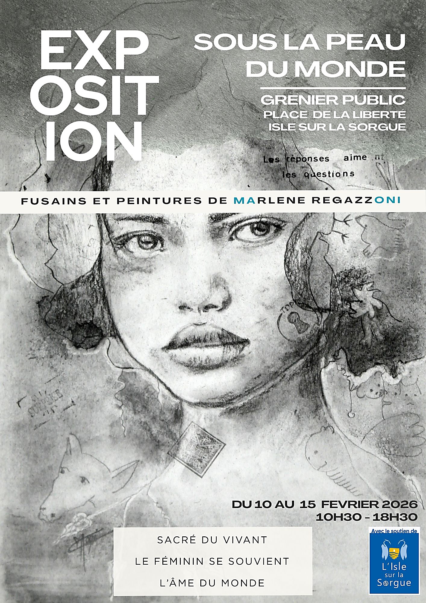 Affiche Expo SOUS LA PEAU DU MONDE